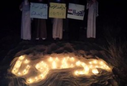 وقفة ليلية لثوار بئر العبد ضد الانقلاب تحت شعار " جوعتونا "