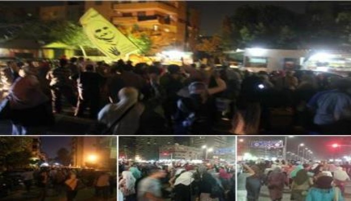 مسيرة ليلية لثوار مدينة نصر تحت شعار " ثورة ثورة حتي النصر "