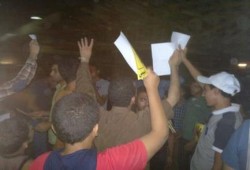 شباب ضد الانقلاب بسوهاج ينظمون مسيرة ليلية بمشاركة أولتراس ربعاوي