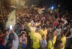 مسيرة ليلية حاشدة ضد الانقلاب بقرية أم دينار