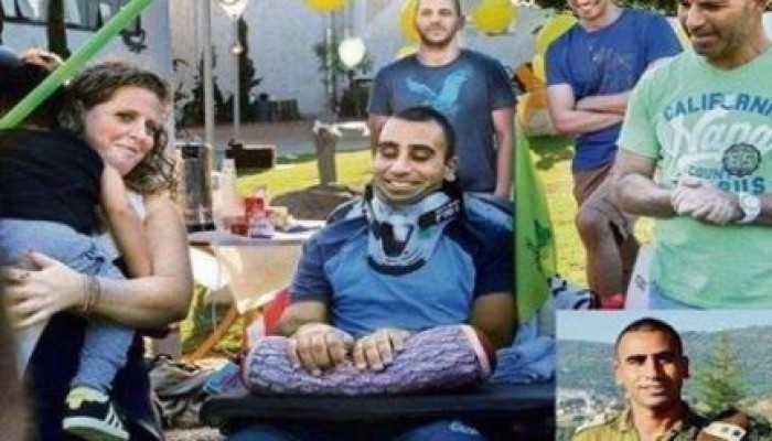 بالصور ..  قائد بالجيش الصهيوني أصيب برصاص المقاومة