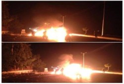 دمياط: مجهولون يقطعون طريق دمياط-بورسعيد