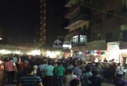مسيرة حاشدة ضد الانقلاب أمام كايرو مول بشارع الهرم