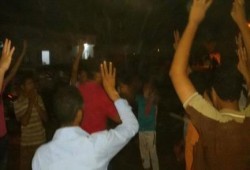 وقفه لعفاريت ضد الانقلاب بشباس الملح ضد العسكر وللدعوه لــــ9-9