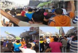 حركة "ضنك" بسيدى سالم تنظم مسيرة صباحية داخل مدينة سيدى سالم