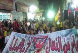 بني سويف: 3 تظاهرات ليلية حاشدة تطالب بإعدام السيسي (صور)