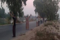 "مصر كبيرة عليهم": سلسلة بشرية بطريق الإسماعيلية الزقازيق رفضا لجرائم الانقلاب العسكرى
