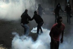 "مصر كبيرة عليهم" اعتداء  أمن الانقلاب على مسيرة حدائق حلوان بالغاز والرصاص