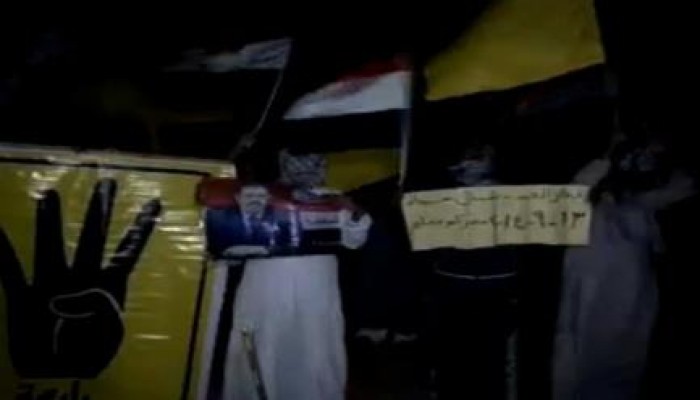 شمال سيناء: وقفه ليلية ببئر العبد رفضا للانقلاب العسكرى