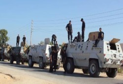 مصرع ضابط و5 جنود فى انفجار عبوة ناسفة بجوار مدرعة برفح