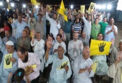 كفر الشيخ: بالصور بلطيم مؤتمر يوم من رابعة و استقبال عدد من المعتقلين