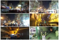 مسيرة ليلية بمدينة المنيا ضد الانقلاب العسكري الفاشل