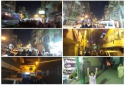 مسيرة ليلية بمدينة المنيا ضد الانقلاب العسكري الفاشل
