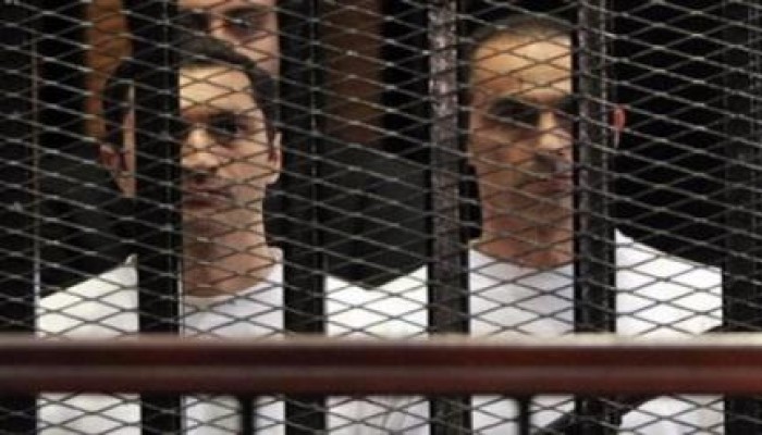 تأجيل محاكمة نجلي المخلوع بقضية البورصة لـ13 نوفمبر