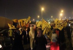 ثوار مدينة نصر يفاجئون الانقلاب بمظاهرة أمام أكاديمية الشرطة
