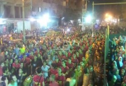 الجيزة: في ذكرى اقتحام الانقلاب لـ"ناهيا" ثوار القرية ينظمون يوم من رابعة