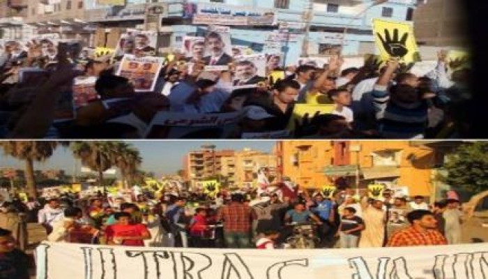مسيرة حاشدة لأهالى الحسينية محافظة الشرقية تجديدا لعهد الشهداء والمعتقلين
