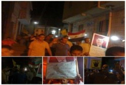 كفر الشيخ: مسيرة ليلية لأهالى كفر السودان تهتف بإسقاط الانقلاب ومحاكمة الخونة