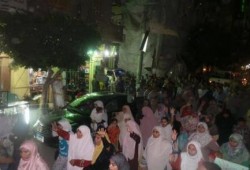 ثوار الاسكندرية يواصلون ثورتهم بعدد من الفاعليات الليلية