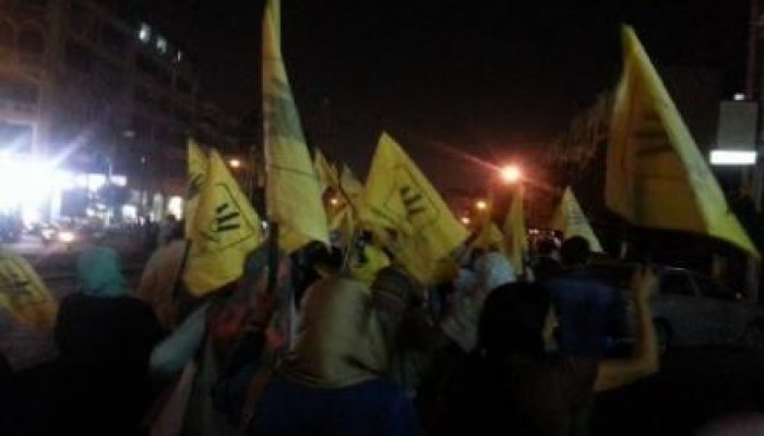 ثوار مدينة نصر يتظاهرون تنديدا باعتقال الفتيات