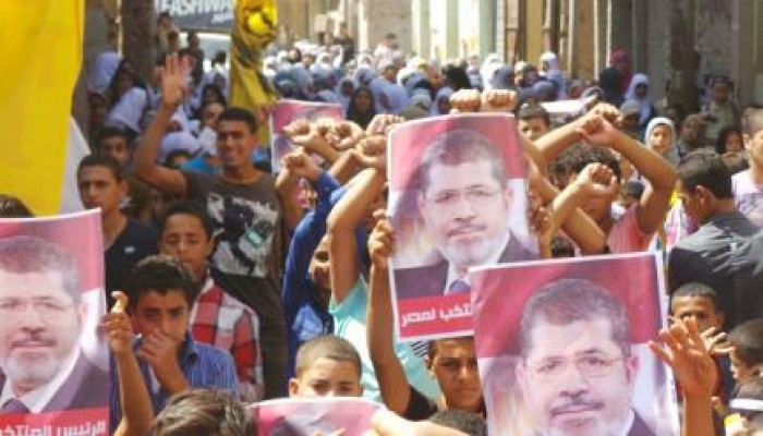 الفيوم ..  مسيرة حاشدة لطلاب طامية تطالب برحيل العسكر