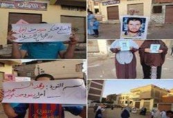 الدقهلية.. وقفة لصوت الحرة وشباب ضد الانقلاب أمام مدرسه ميت عوام الابتدائيه