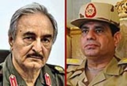 السيسي يدعم انقلاب حفتر ويفتح سفارة لمصر بـ"طبرق"