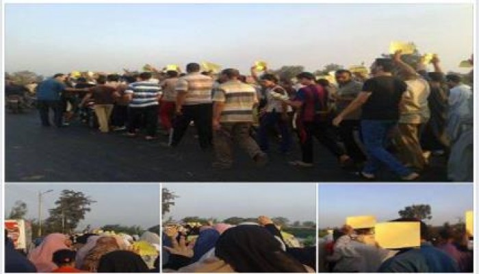 كفر الشيخ: مسيرة حاشده لاحرار دسوق تهتف بإسقاط الانقلاب وعودة الشرعية