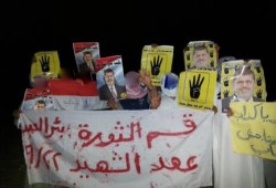 وقفة ليلية لاحرار بئرالعبد بشمال سيناء