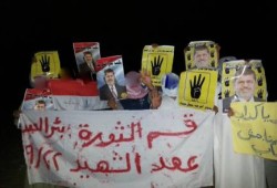 وقفة ليلية لاحرار بئرالعبد بشمال سيناء