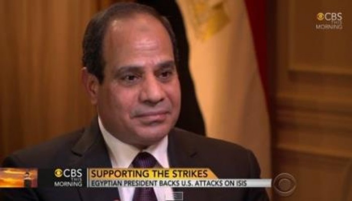 فيديو.. الخائن "السيسي" لصحفي أمريكي: ادونا الأباتشي واحنا نحارب معاكم في سوريا والعراق !