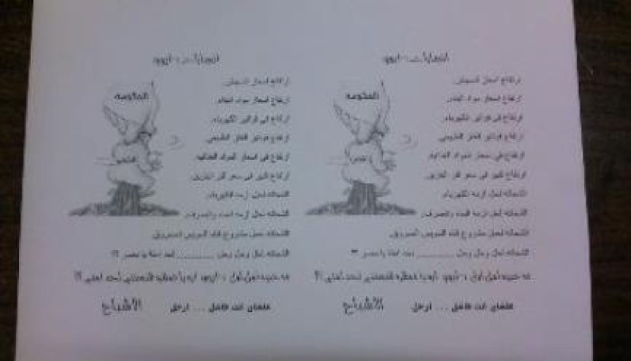 أشباح دمنهور تعاود الظهور لتوعية الجماهير بحقيقة دولة العسكر
