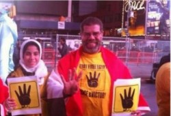 بالفيديو : جانب من تظاهرات المصريين ضد السفاح في أمريكا