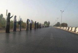 سلسلة بشرية رفضاً لحكم العسكر بأجا