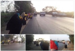 البحيرة .. سلسلة بشرية لثوار مركز دمنهور بطريق "دسوق" تنديدا بجرائم الإنقلاب