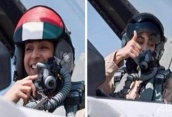قيادة فتاة إماراتية لطائرة تشارك في قصف داعش .. تثير السخرية على مواقع التواصل