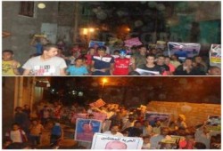 بني سويف  : مسيرة لـ"رافضي الانقلاب بقرية باها تطوف القرية وسط تفاعل الأهالي