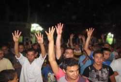 فعاليات ليلية لـ"رافضي الانقلاب " بمركز "شبين " بالقليوبية