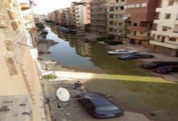 الانقلاب يفتح قناة للصرف الصحى بمدينة الإسماعيلية بدلا من القناة الجديدة