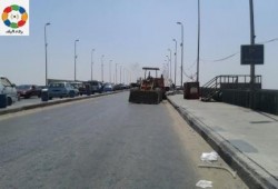 لأول مرة منذ ١٩٨٦ .. معدية لنقل الركاب بعد تهالك كوبري بني سويف العلوي