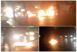 مجهولون يقطعون الطريق الدائري ببهتيم شبرا الخيمة وتوقفه تماما