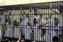 جنايات المنيا "الانقلابية" تأمر بحبس 150 متهما مخلى سبيلهم فى قضية مطاى
