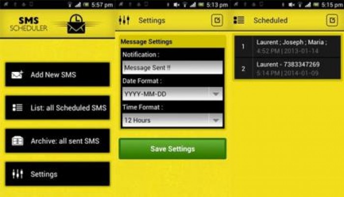 تطبيقات مجانية لجدولة وإرسال الرسائل القصيرة بشكل آلي في أندرويد