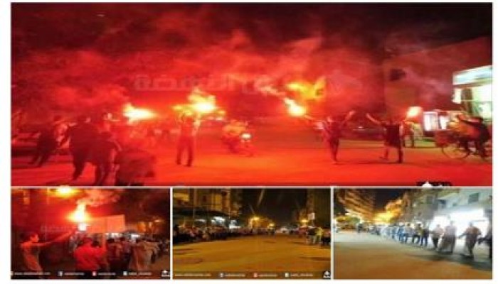 الجيزة:  إبداع أحرار البدرشين مسيرة من صف "مكمل حتى ولو كنت لوحدي"