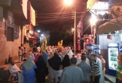 بالفيديو: مسيرة ليلية لأهالي قرية أشمنت بناصر لرفض الانقلاب العسكري