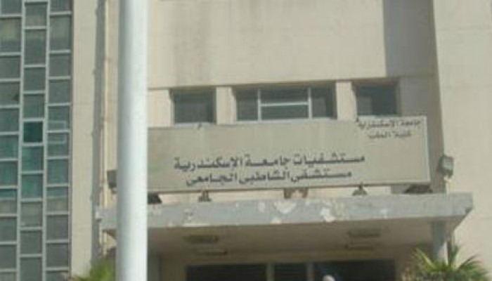 العاملون بمستشفيات جامعة الإسكندرية يتظاهرون لصرف منحة العيد
