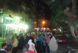 تظاهرة ليلية بمدينة بنى سويف تطالب برحيل العسكر