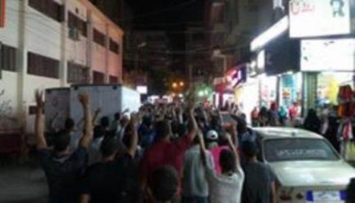 الفيوم: تظاهرة شبابية بالقرب من مديرية أمن الفيوم عشية يوم عرفة