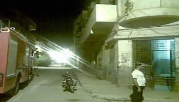 اشتعال النيران في واجهة مبنى السجل المدني ببني سويف