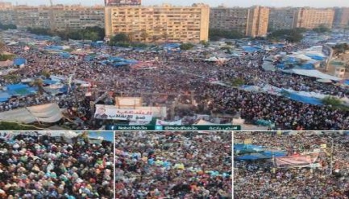 حتي لا ننسي جانب من صلاة العيد في رابعة